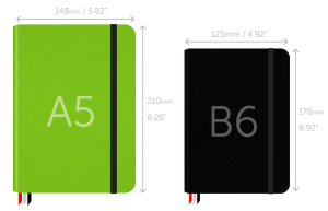 Mixiw Notebook sizes