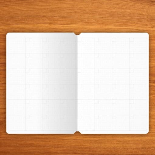 Monthly Planner without dates - 1 booklet B6 (18 months)