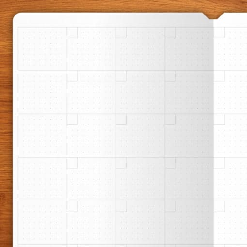 Planificador Mensual sin fechas - 1 cuaderno B6 (18 meses)
