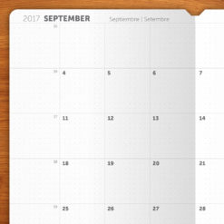 Planificador Mensual 2018 - 1 cuaderno A5 (Copy)