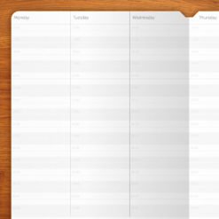 Planificador Semanal sin fechas - 3 cuadernos A5 (12 meses)